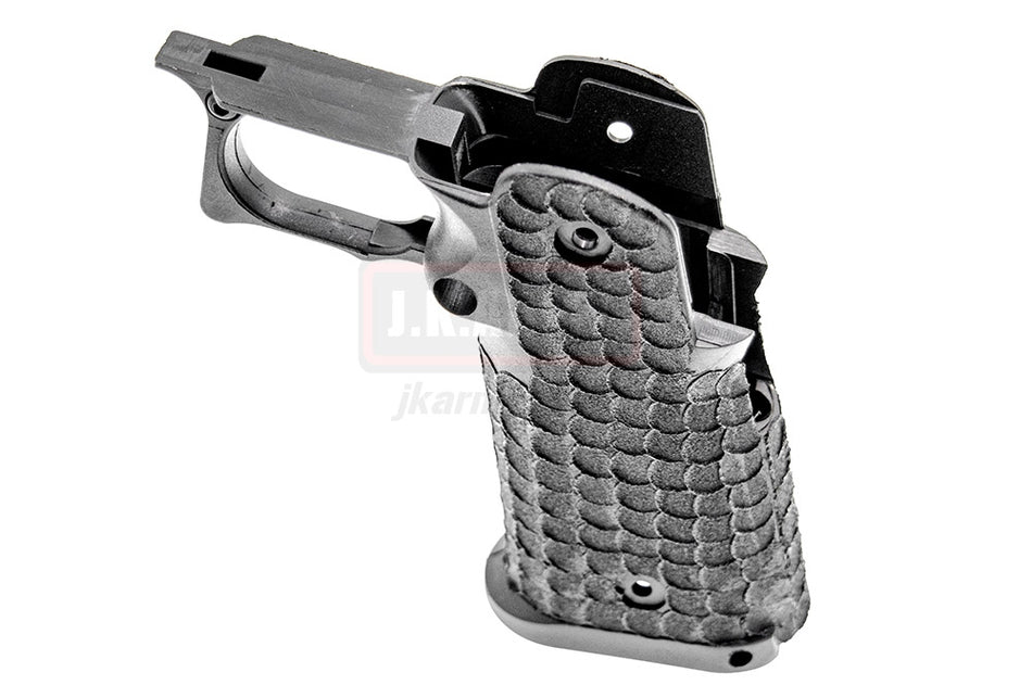 ARMY AF ST* Style Stipple Grip R601 Style for TM Hi-Capa Series GBB Pistol ( Black ) ( AF-HCGP01-BK )