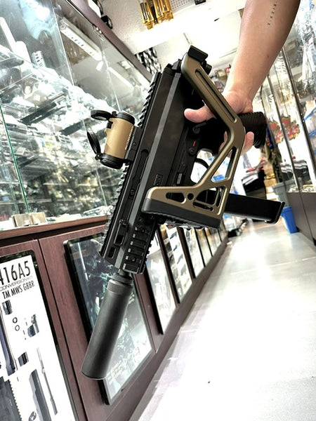 BBT M1913 20mm Rail Stock Adapter For Maruyama SCW-9 PRO-G SMG GBB ( Black )