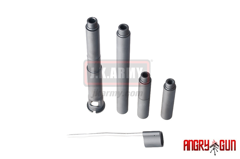 Angry Gun Multi Length 300 Blackout Outer Barrel Set for WA M4 GBB( 14mm CCW )