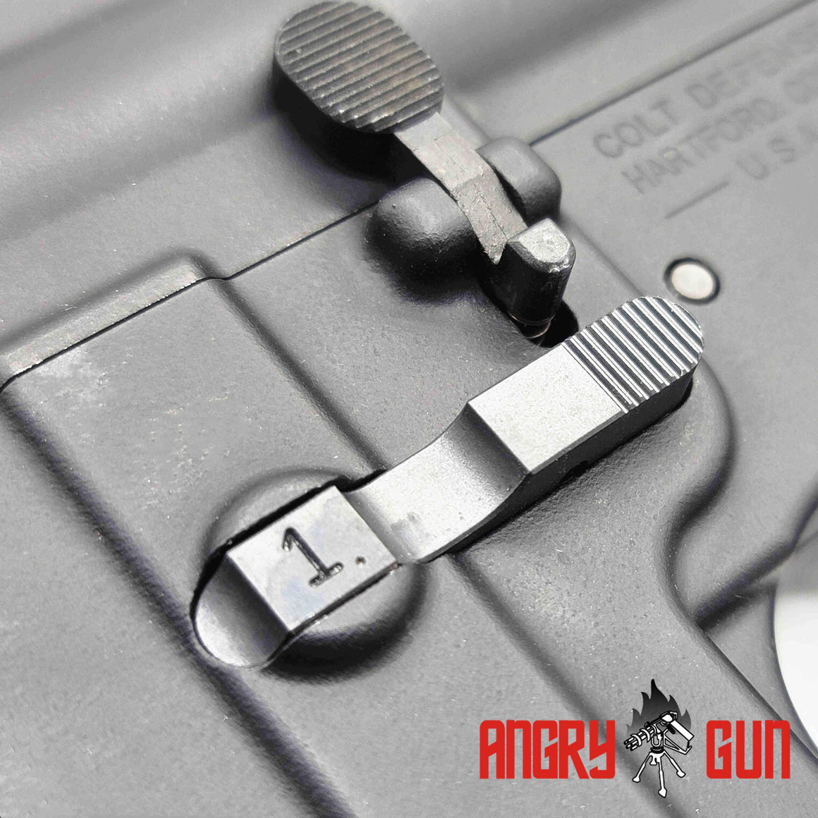 Angry Gun L119A2 Ambi Mag Catch For Marui TM M4 MWS GBB Series / Marui Next Gen EBB Series-Marui MWS Version