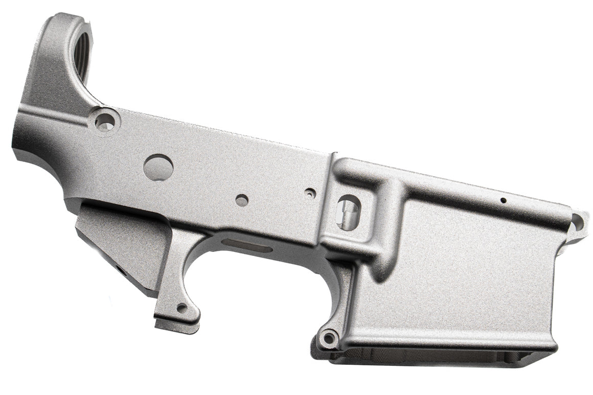 Angry Gun CNC Blank Lower Receiver ( Semi Version ) for Marui TM M4 MWS / MTR GBBR ( No Marking )