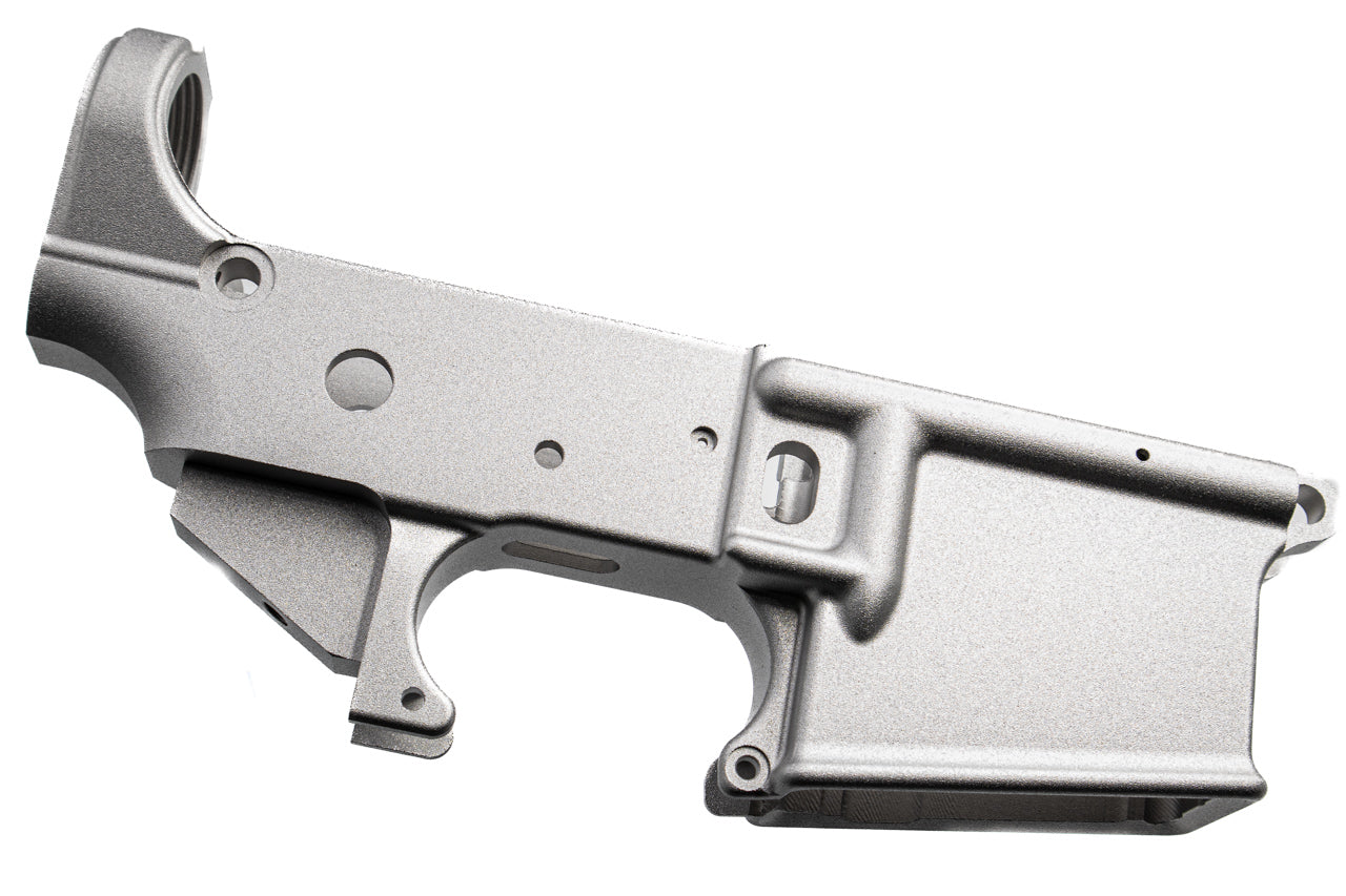 Angry Gun CNC Blank Lower Receiver ( Semi Version ) for Marui TM M4 MWS / MTR GBBR ( No Marking )