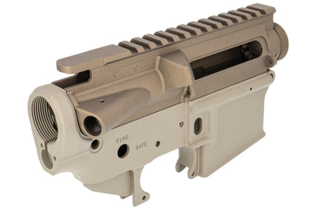 Angry Gun Cerakote CNC Upper & Lower Receiver ( Semi Version ) for Marui TM M4 MWS / MTR GBBR - GEI Style ( Burnt Bronze & Magpul FDE )