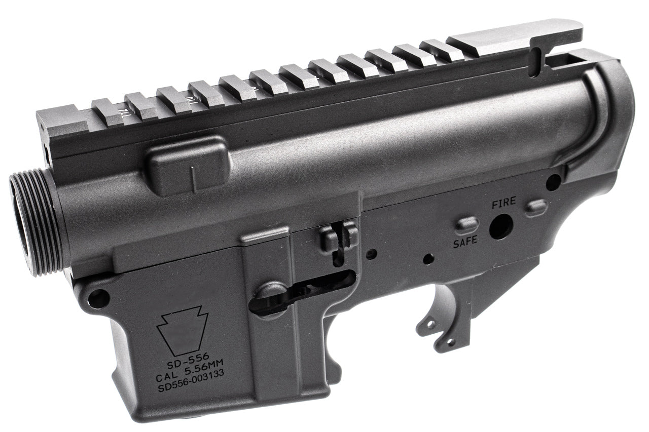 Angry Gun CNC Upper & Lower Receiver ( Semi Version ) for Marui TM M4 MWS / MTR GBBR - GEI Style