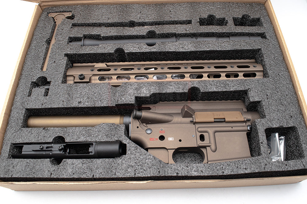 Angry Gun 416D TM MWS Conversion Kit with 14.5 inch SMR Rail ( Black / FDE ) ( Marui MWS )-FDE