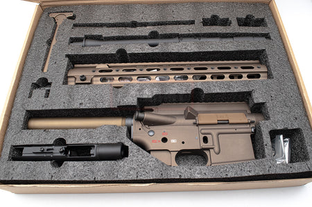 Angry Gun 416D TM MWS Conversion Kit with 14.5 inch SMR Rail ( Black / FDE ) ( Marui MWS )-FDE