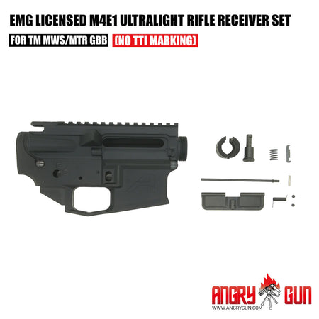 Angry Gun M4E1 Aero Style CNC Aluminum Upper & Lower Receiver Conversion Kit for Tokyo Marui M4 MWS GBBR Series ( Limited Edition )