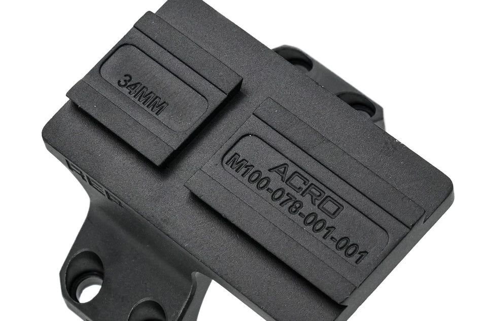 Angry Gun AUS Style ROF-90 Type ACRO Spec Optic Mount For AUS Style 34mm 1.54" Scope Mount-FDE