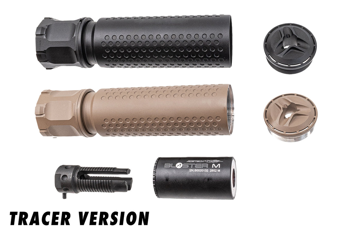 Angry Gun QDC / CRS-PRT Barrel Extension Dummy with Acetech Blaster Module Tracer Unit ( Tracer Version )-FDE