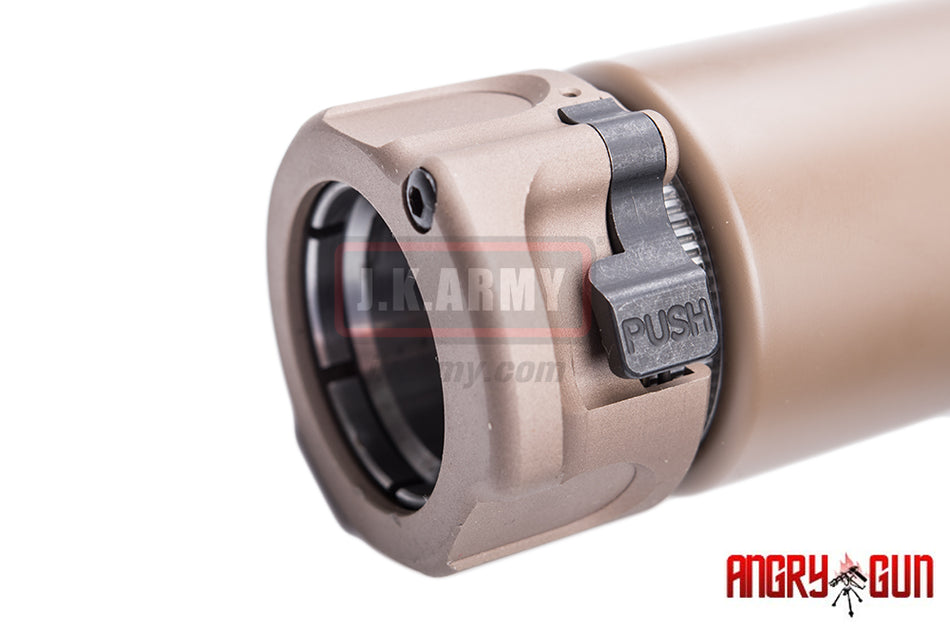 Angry Gun Socom556 Mini Mock Dummy Barrel Extension with Flash Hider ( 14CCW ) Short ( DE )