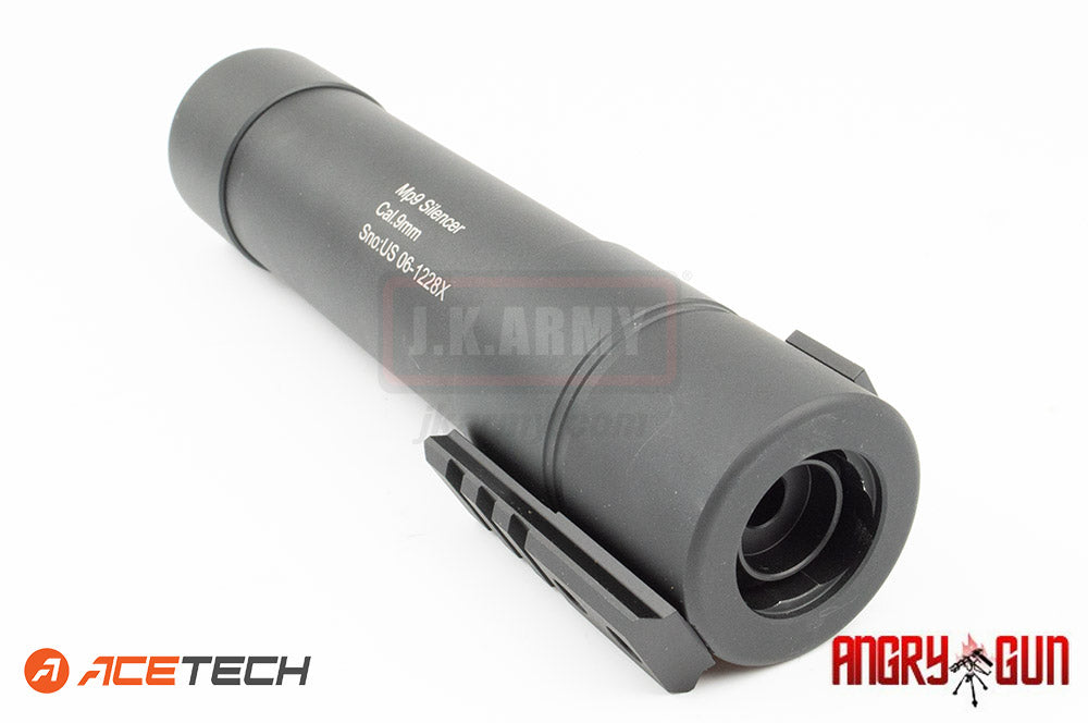 Angry Gun x ACETECH MP9 QD Suppressor w/ AT2000 Tracer Unit ( BK )