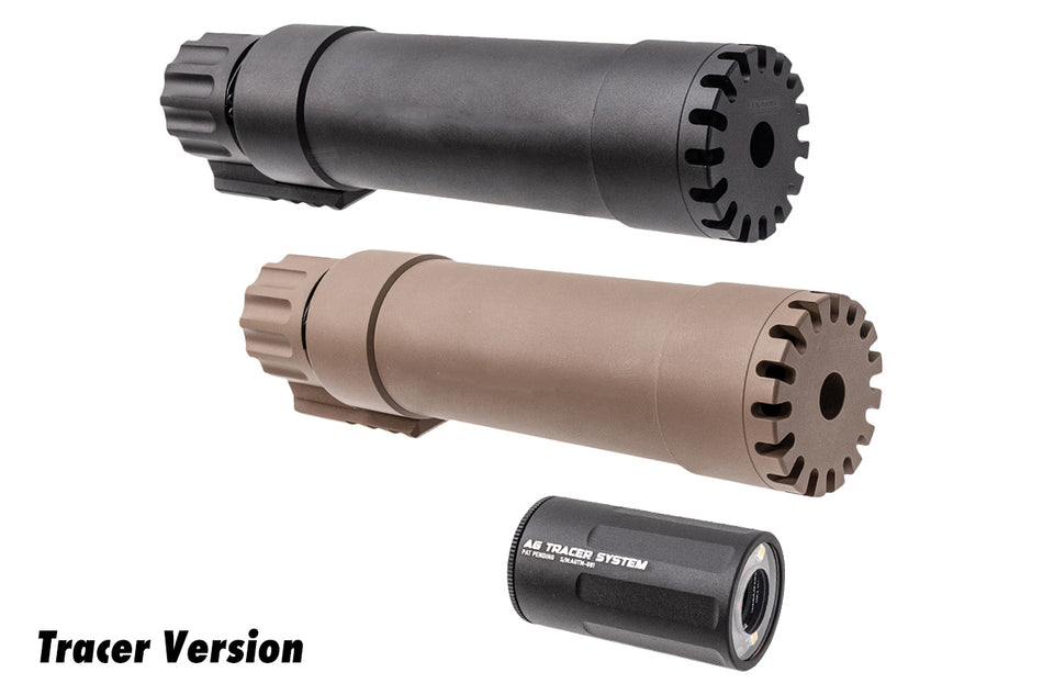Angry Gun MP9 2024 Version Tracer Barrel Extension / Airsoft Suppressor For KSC / KWA MP9 / TP9 GBB Series ( With AG Tracer System Tracer Unit )-FDE