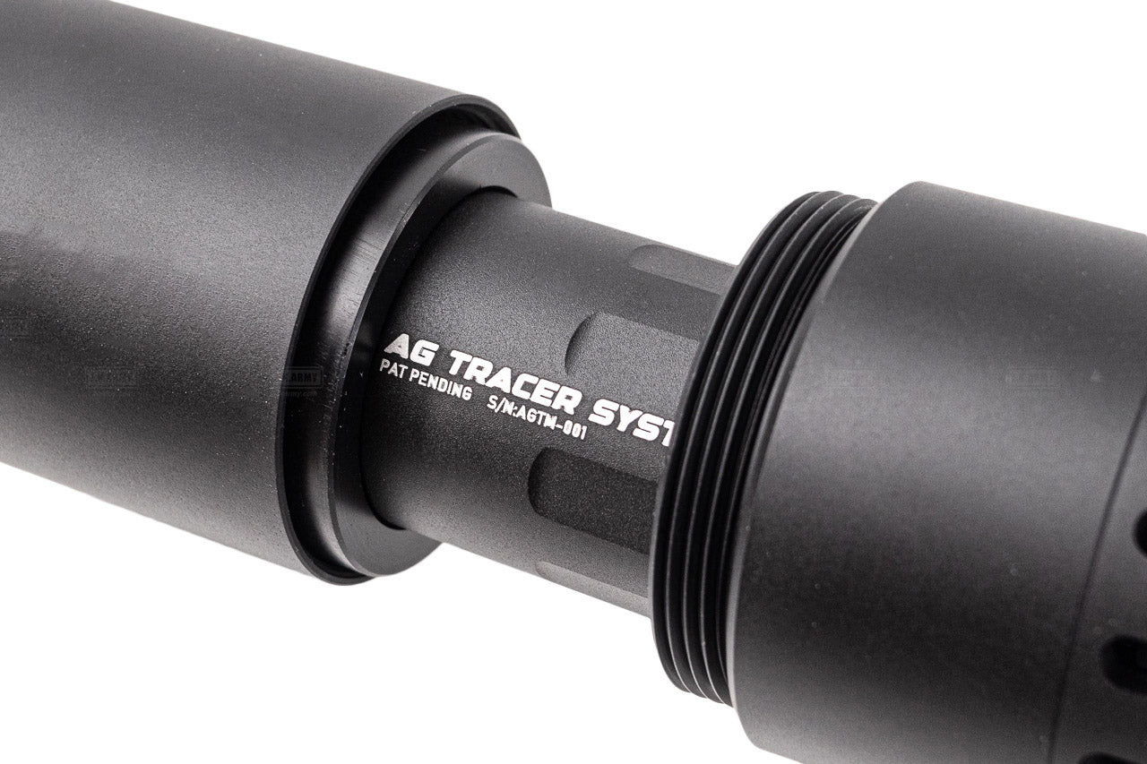 Angry Gun MP9 2024 Version Tracer Barrel Extension / Airsoft Suppressor For KSC / KWA MP9 / TP9 GBB Series ( With AG Tracer System Tracer Unit )-FDE