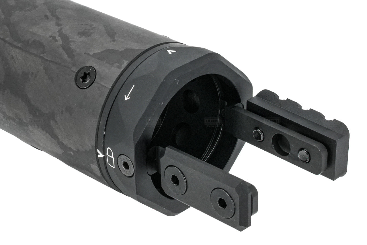 Angry Gun M-RAC 6.5" Carbon Fiber Front Shield Type B For AFPG MCX LT GBBR Series