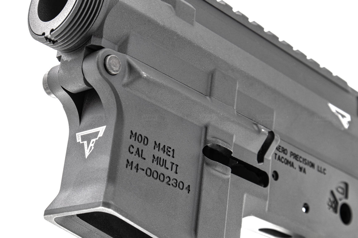 EMG TTI Licensed M4E1 Aero Style CNC Aluminum Ultra Light Upper & Lower Receiver Conversion Kit for Tokyo Marui TM M4 MWS GBBR Series ( Limited Edition ) ( by Angry Gun )