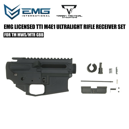 EMG TTI Licensed M4E1 Aero Style CNC Aluminum Ultra Light Upper & Lower Receiver Conversion Kit for Tokyo Marui TM M4 MWS GBBR Series ( Limited Edition ) ( by Angry Gun )