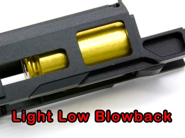 AIP Adjustable Blowback Housing for Marui TM 5.1 Hi-Capa / 4.3 Hi-Capa / 1911 GBBP ( Aluminum 7075 , Black )