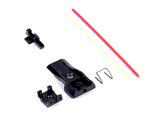 AIP Adjustable Aluminum Front and Rear Sight ( Fiber ) For TM 5.1