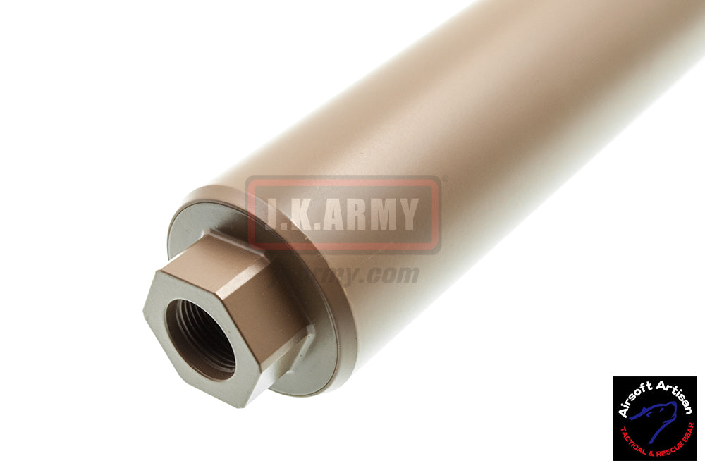 Airsoft Artisan SF / G Style 762 Dummy Suppressor / Barrel Extension Dummy 14mm CCW - 35mm x 220mm-Dark Earth ( DE )