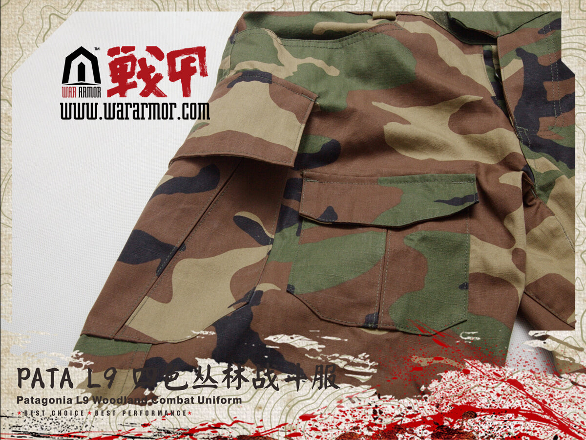 PATA L9 Combat Set Woodland M81 ( MARSOC Raiders Style )-XXL