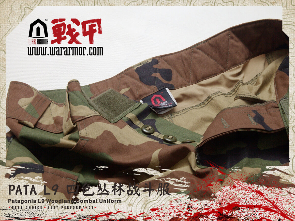 PATA L9 Combat Set Woodland M81 ( MARSOC Raiders Style )-XXL