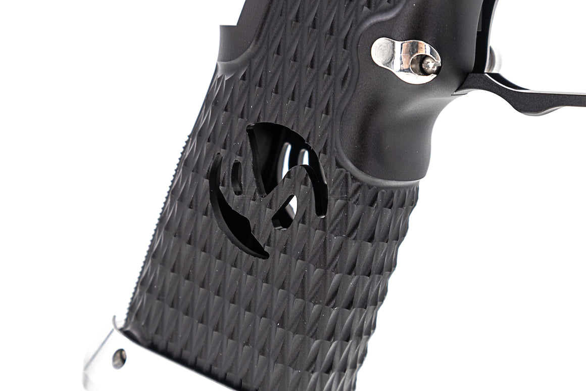 Airsoft Masterpiece AM Aluminum Grip Type 8 ( Infinity Diamond Hollow SV Style ) For Tokyo Marui TM Hi-Capa GBBP-Purple