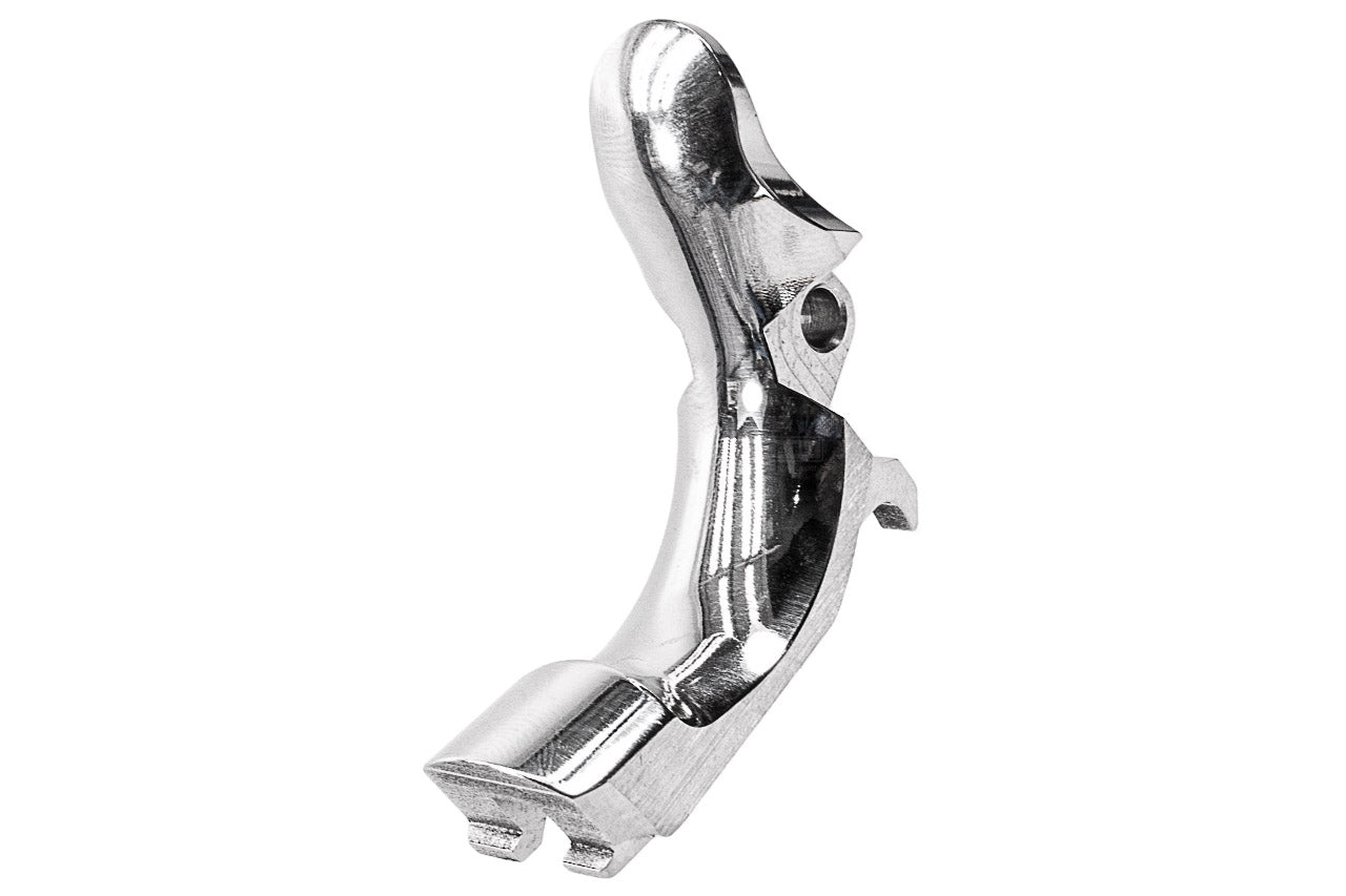 Airsoft Masterpiece AM Steel Grip Safety S Style For Tokyo Marui TM Hi-Capa / 1911 / MEU GBBP-Matte Silver