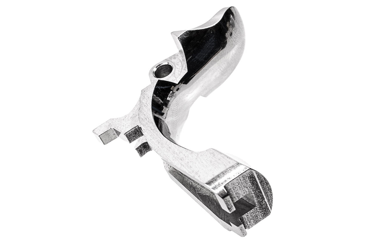 Airsoft Masterpiece AM Steel Grip Safety S Style For Tokyo Marui TM Hi-Capa / 1911 / MEU GBBP-Matte Silver