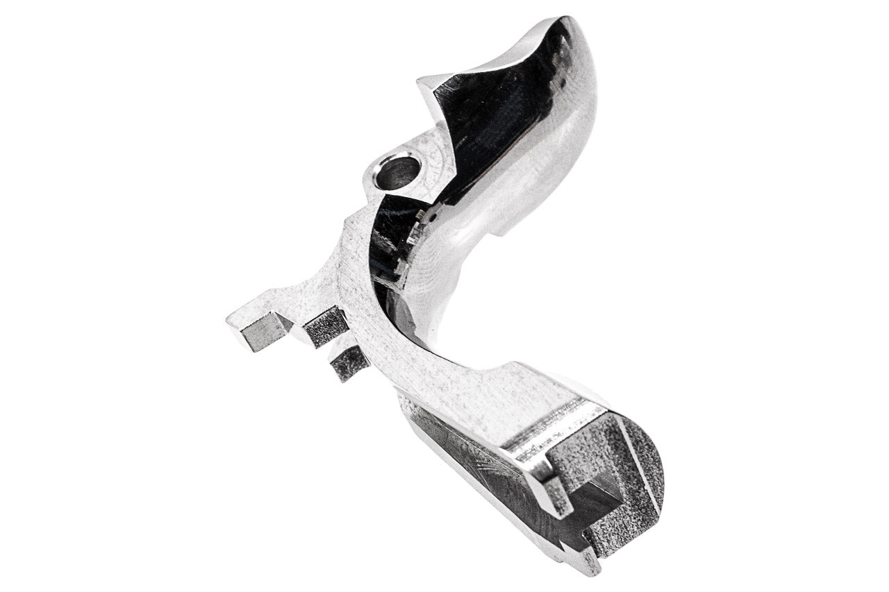 Airsoft Masterpiece AM Steel Grip Safety S Style For Tokyo Marui TM Hi-Capa / 1911 / MEU GBBP-Matte Silver