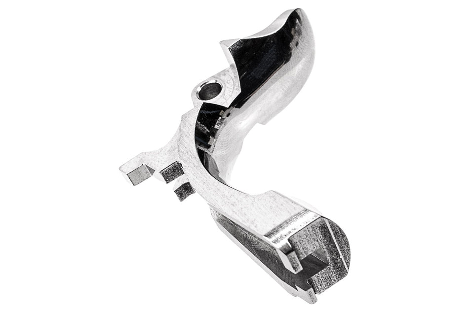 Airsoft Masterpiece AM Steel Grip Safety S Style For Tokyo Marui TM Hi-Capa / 1911 / MEU GBBP-Matte Silver