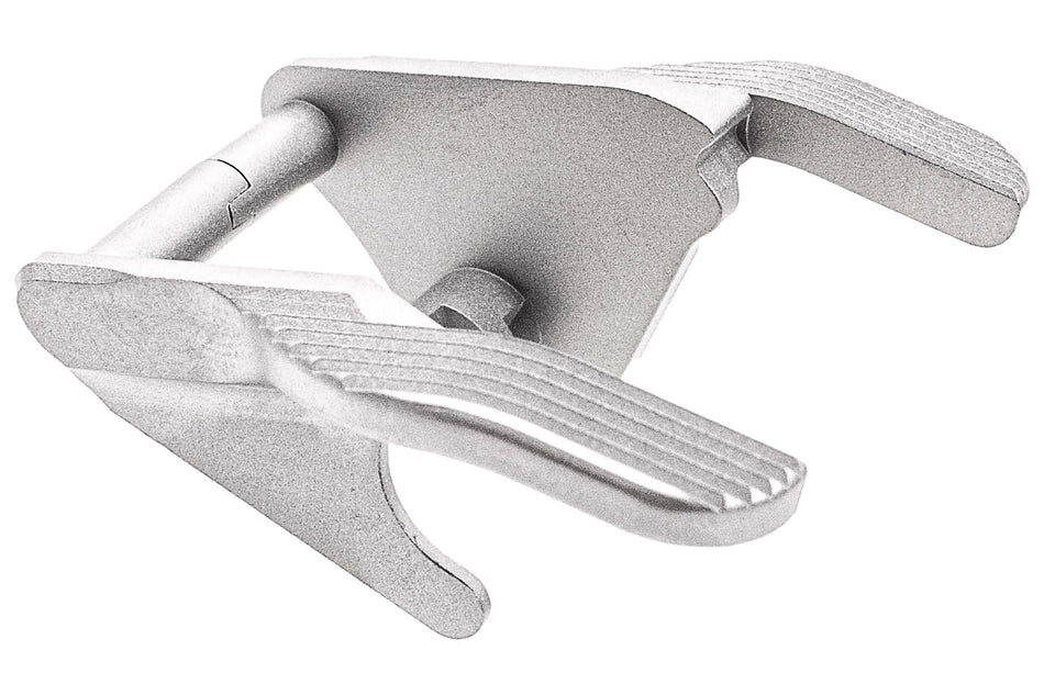 Airsoft Masterpiece AM Steel Thumb Safeties S Style For Tokyo Marui TM Hi-Capa / 1911/ MEU GBBP-Silver