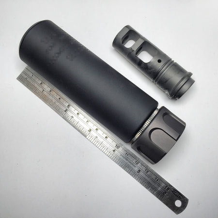 Angry Gun Socom556 Mini Mock Dummy Barrel Extension with Flash Hider ( 14CCW ) Short ( DE )