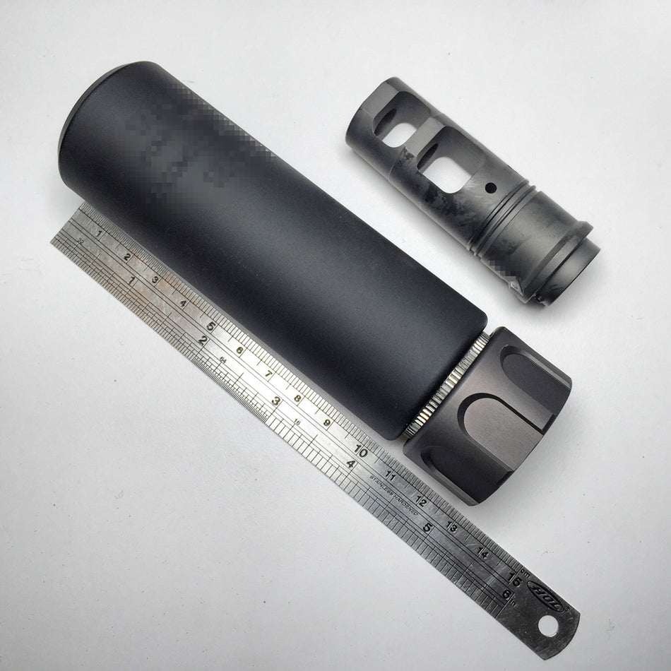 Angry Gun Socom556 Mini Mock Dummy Barrel Extension with Flash Hider ( 14CCW ) Short ( DE )