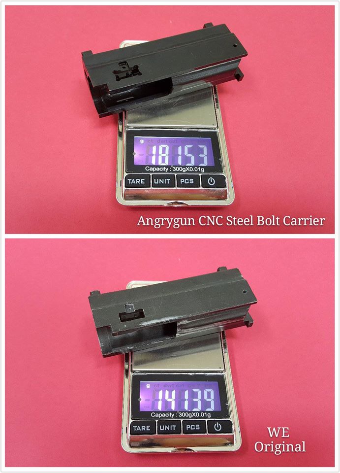 Angry Gun CNC Steel Bolt Carrier for WE SCAR MK17 GBB