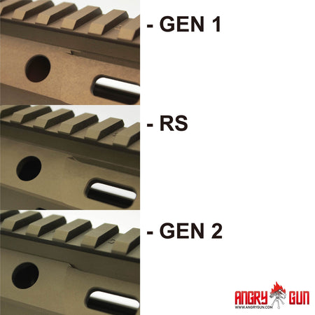 Angry Gun MK16 M-LOK 10.5 Rail Airsoft Ver. ( for AEG / GBB / PTW / MWS )-DDC ( Desert Dirt Color )-9.3 inch