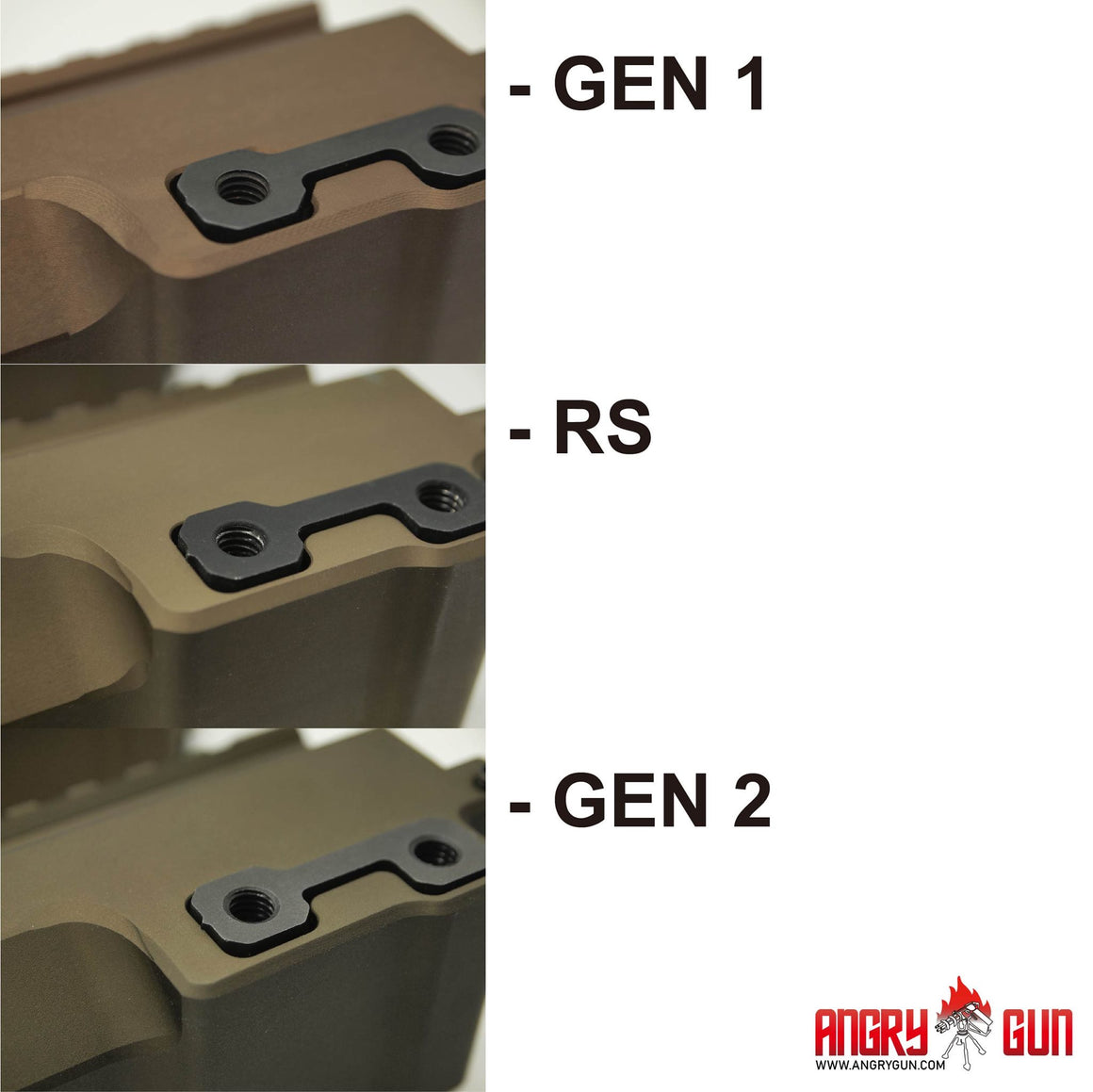 Angry Gun MK16 M-LOK 10.5 Rail Airsoft Ver. ( for AEG / GBB / PTW / MWS )-DDC ( Desert Dirt Color )-9.3 inch