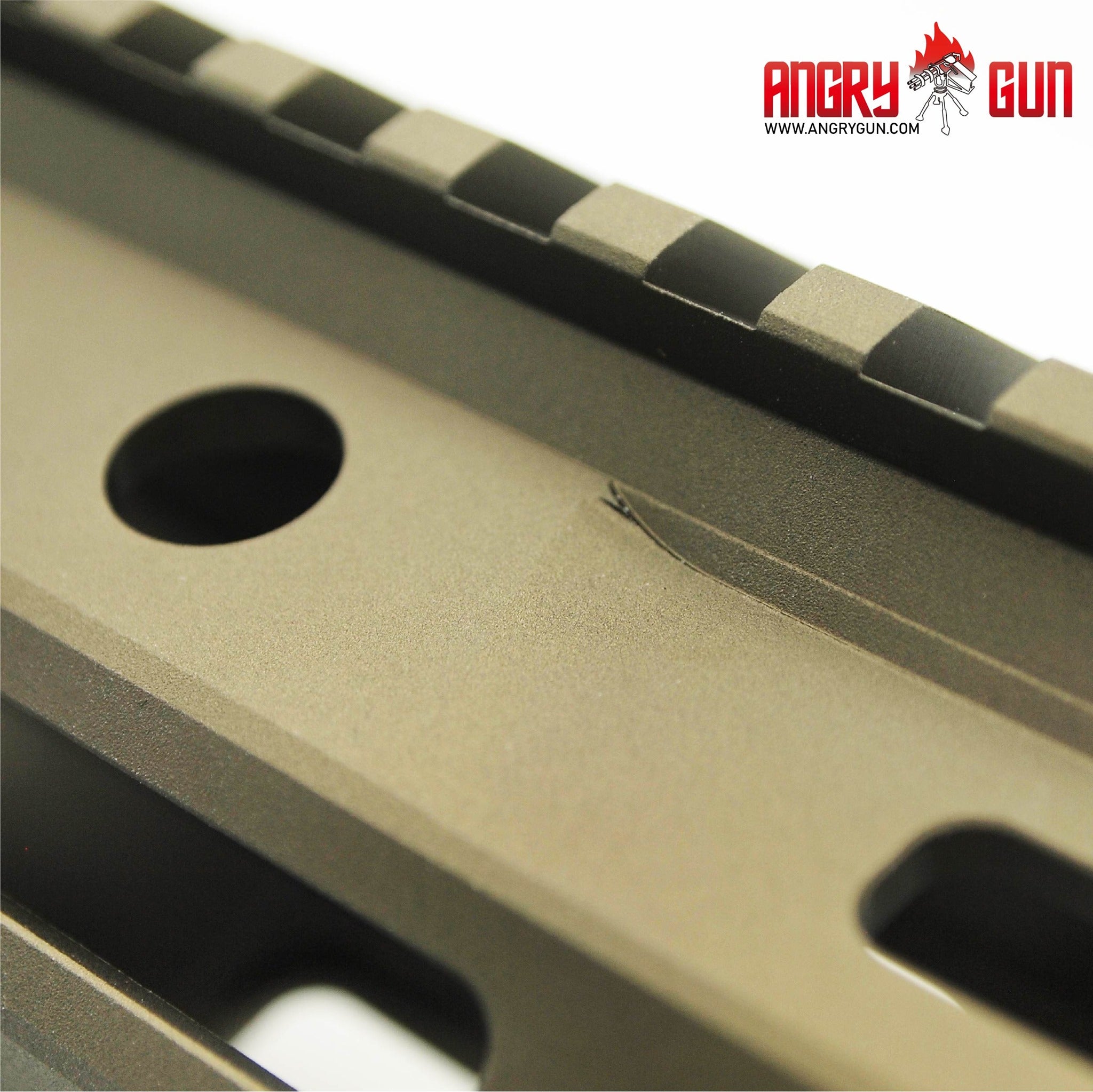 Angry Gun MK16 M-LOK 10.5 Rail Airsoft Ver. ( for AEG / GBB / PTW / MWS )-DDC ( Desert Dirt Color )-9.3 inch