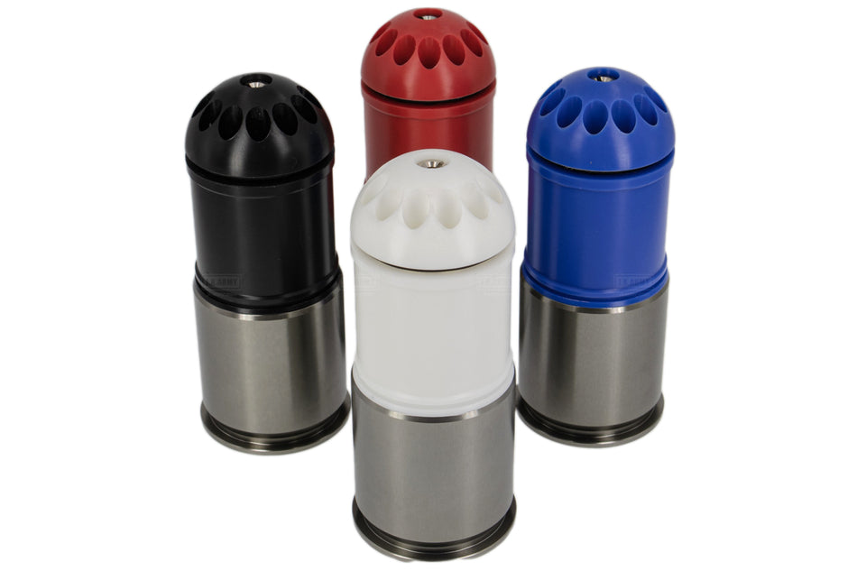 Alpha 120Rds 40mm Airsoft Cartridge-White