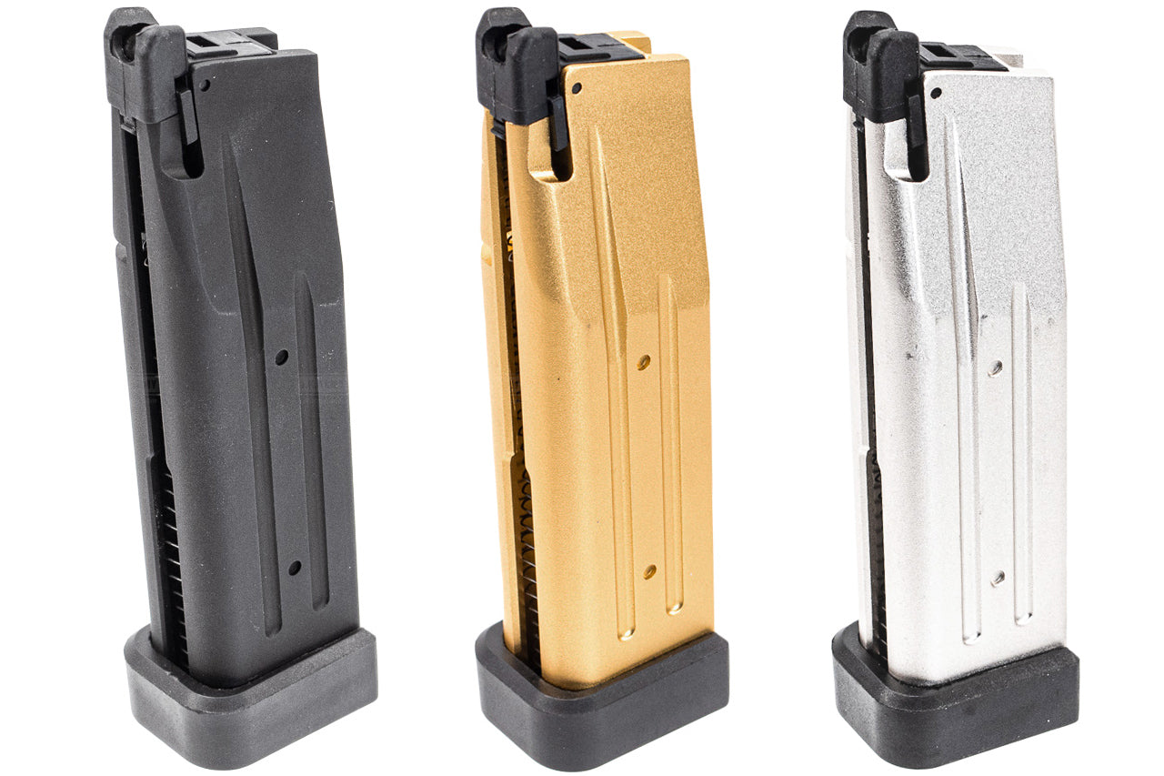 Alpha CNC Aluminum 31 Rounds Gas Magazine for TM Marui Hi-Capa 4.3 / 5.1 GBBP Airsoft Series-Silver