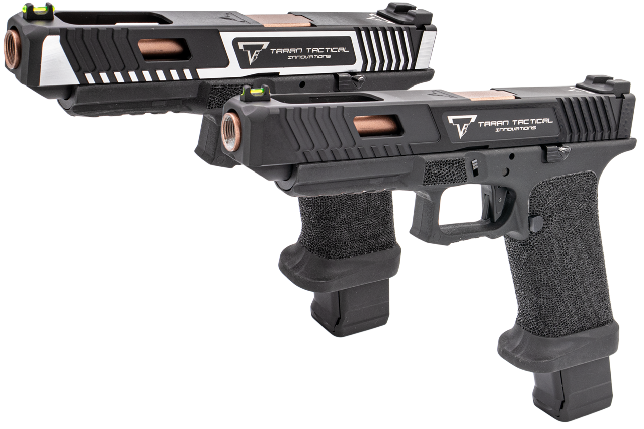 APS Custom TTI Combat Master G34 Co2 GBB Pistol Airsoft with OMEGA Frame ( Licensed by EMG & Taran Tactical Innovations )-2 Tone