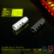 EMG F-1 Firearms Licensed 5.56 Falt Faced Compensating Brake Flash Hider 14mm CCW ( Black ) ( by APS )-Silver