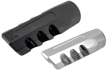 EMG F-1 Firearms Licensed 5.56 Angle Faced Compensating Brake Flash Hider 14mm CCW ( by APS )-Silver