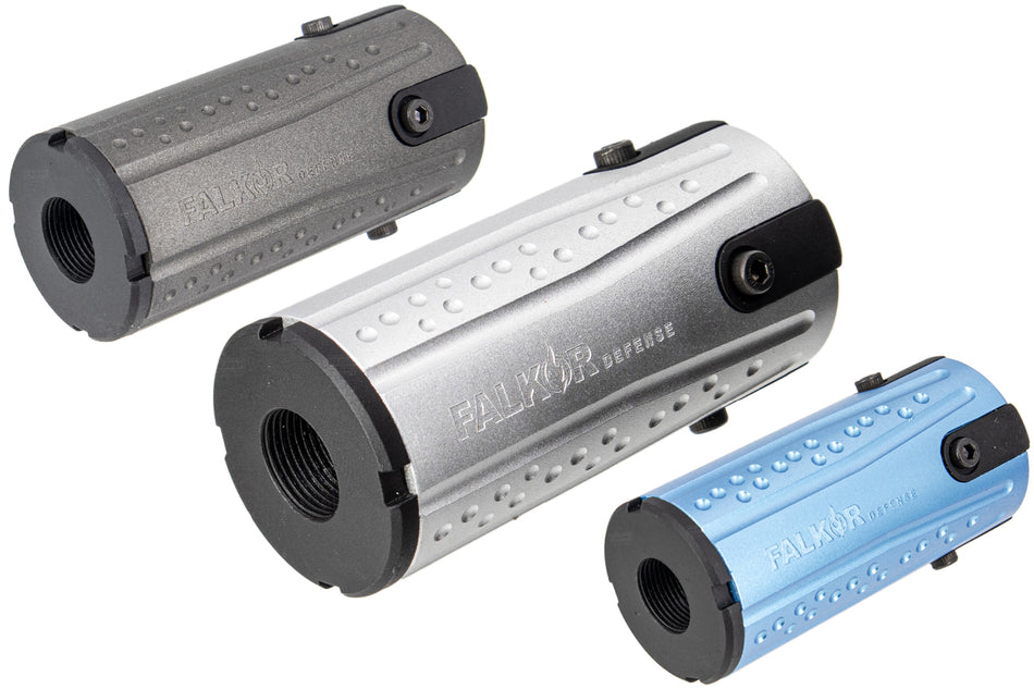 EMG FALKOR Licensed Falkor Blast Cap Muzzle Device Flash Hider 14mm CCW ( by APS )-Silver