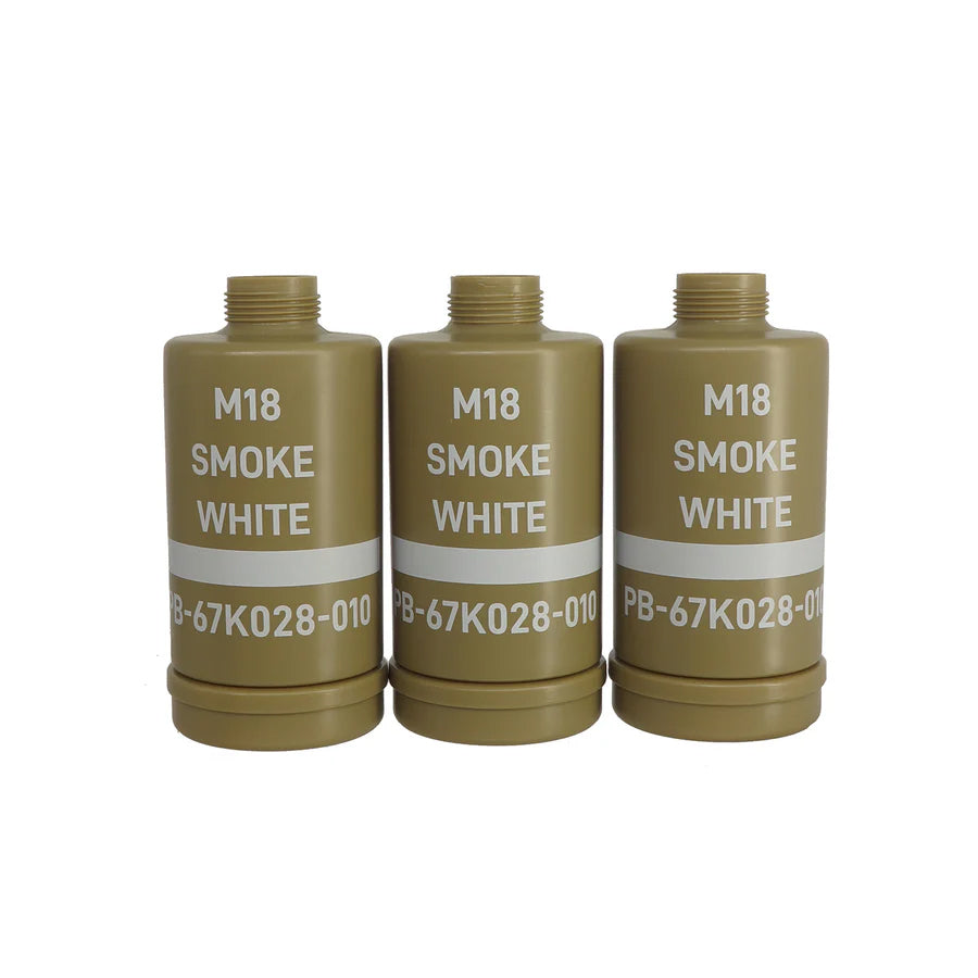 APS Thunder B M18 Smoke White CO2 Airsoft Sound Grenade Set ( With 3 Piece Replacement Shell )