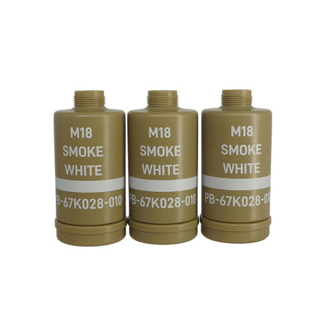 APS Thunder B M18 Smoke White CO2 Airsoft Sound Grenade Set ( With 3 Piece Replacement Shell )