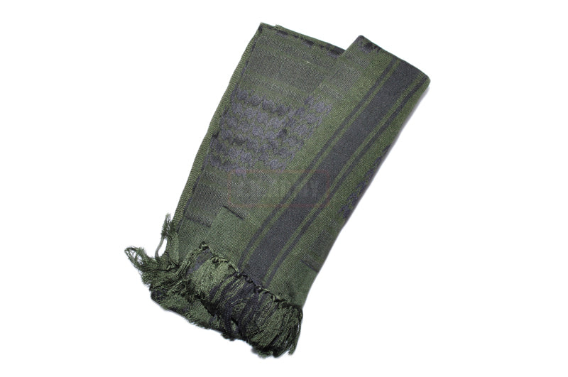 Arab Shemagh Keffiyeh Scarf ( Green Black )