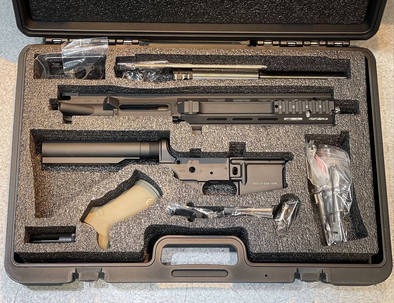 Archwick Officially Licensed COLT L119A2 Conversion Kit for Tokyo Marui TM MWS M4 GBB ( Black )