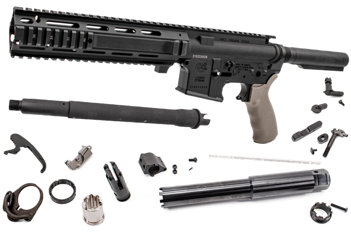 Archwick Officially Licensed COLT L119A2 Conversion Kit for Tokyo Marui TM MWS M4 GBB ( Black )