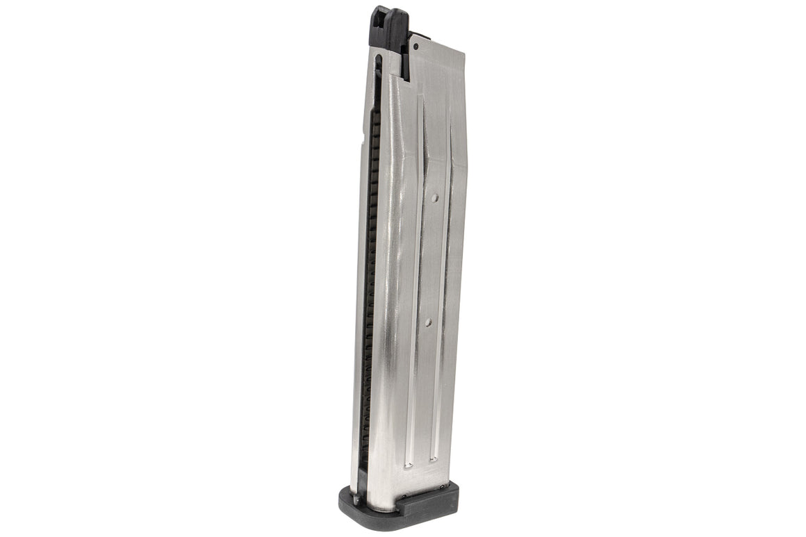ARMY TTI Licensed Base Plate 45 Rounds Hi-Capa GBB Magazine for ARMY / TM Marui Hi-Capa GBB Pistol Series Silver