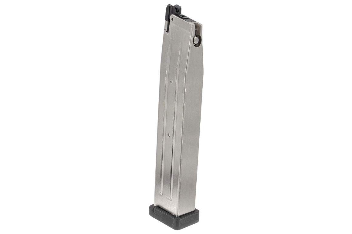 ARMY TTI Licensed Base Plate 45 Rounds Hi-Capa GBB Magazine for ARMY / TM Marui Hi-Capa GBB Pistol Series Silver